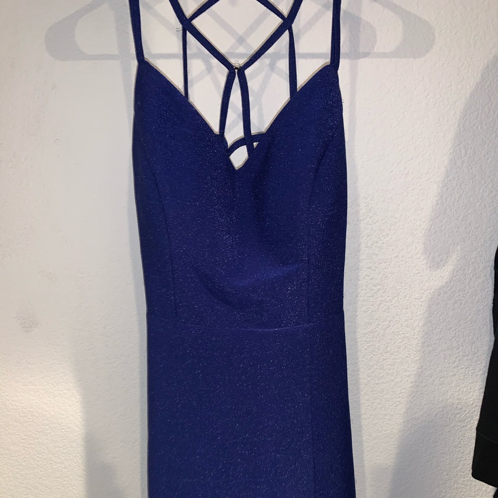 Royal blue prom dress